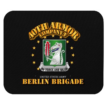 Discover Army Company F 40th Armor Berlin Brigade Mouse Pads