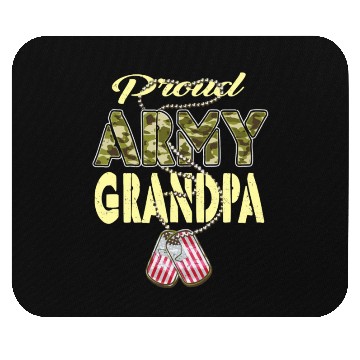 Discover Proud Army Grandpa Camo Us Dog Tag Military Grandf Mouse Pads