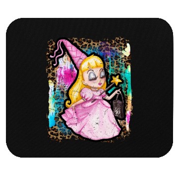 Discover Halloween Witch Princess Tie Dye Mouse Pads