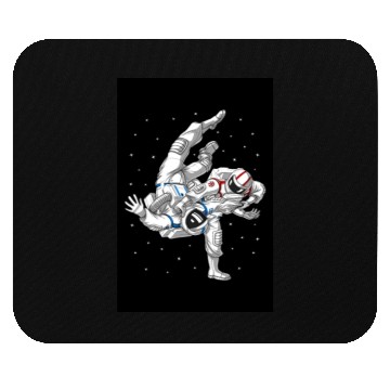 Discover Astronauts Jiu-Jitsu Wrestling Mouse Pads