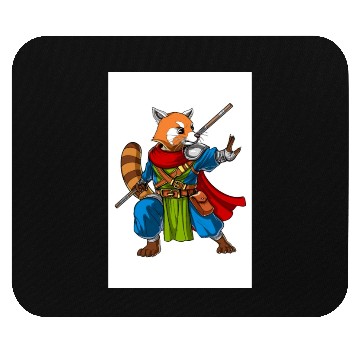 Discover Red Panda Bear Ninja Mouse Pads