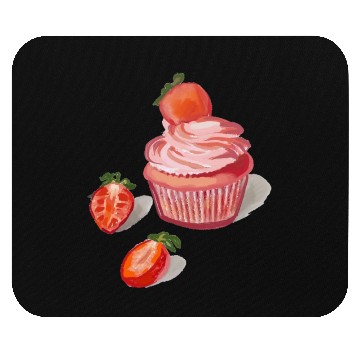 Discover Strawberry Cupcakes Mouse Pads