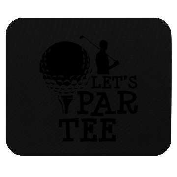 Discover Let's Par Mouse Pads Golf Player Golfing Golfer