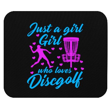 Discover Girl Who Loves Disc Golf Vintage Ultimate Frisbee Mouse Pads