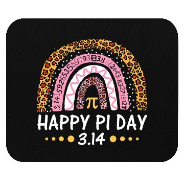Discover Happy Pi Day Mathematic Math Teacher Gift Leopard Mouse Pads