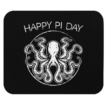 Discover Happy Pi Day Mouse Pads Funny Math Geek Octopus