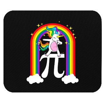 Discover Pi Day Mouse Pads Funny Dabbing Unicorn And Math Lover