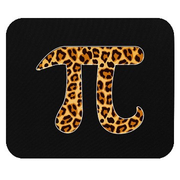 Discover Pi Leopard Print Skin Cheetah Pi Day Math Nerd Mouse Pads