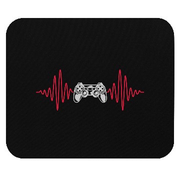 Discover heartbeat console retro controller Mouse Pads