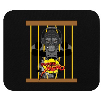 Discover monkey super hero Mouse Pads