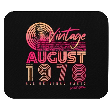 Discover Retro 1978 In August Mouse Pads