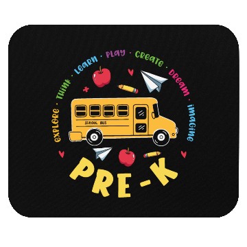 Discover Pre-K School Bus Mouse Pads