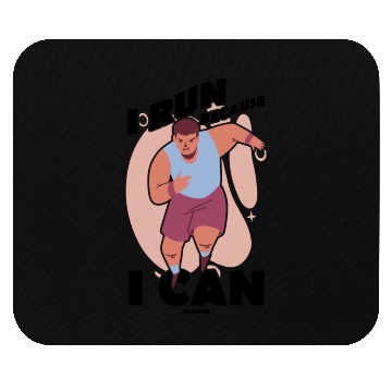 Discover Run jogging sport race training gift Mouse Pads