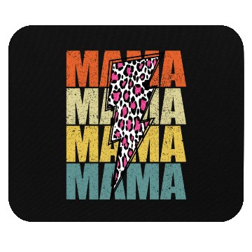 Discover Lightning Bolt Leopard Cheetah Print Multi Color Mouse Pads