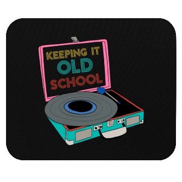 Discover Old School Vinyl Music Lover Mouse Pads