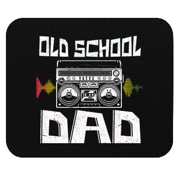 Discover Old School Dad Hip Hop Music Lover Mouse Pads