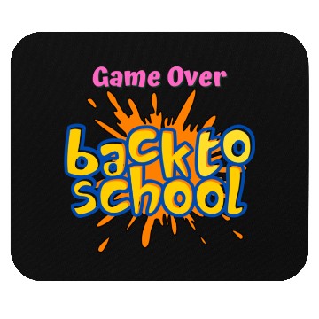 Discover Game Over Back to School Mouse Pads