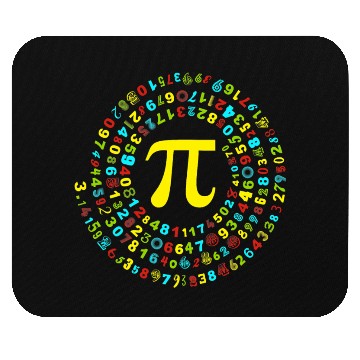 Discover Pi Spiral Pi Day Mouse Pads