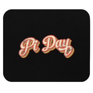 Discover Retro Pi Day Text Gift Vintage Math Teacher Studen Mouse Pads