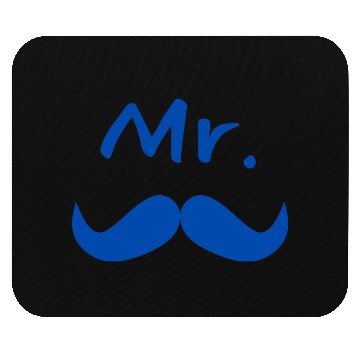 Discover Mr & Mrs. Mustache Lips Matching Couple Mouse Pads