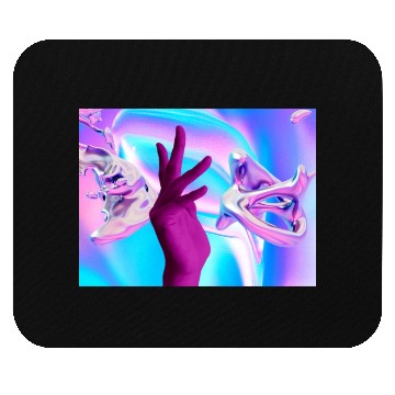 Discover Holographic mystical Aesthetic hand Mouse Pads