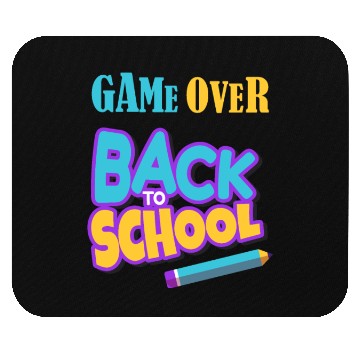 Discover Game Over Back To School Mouse Pads