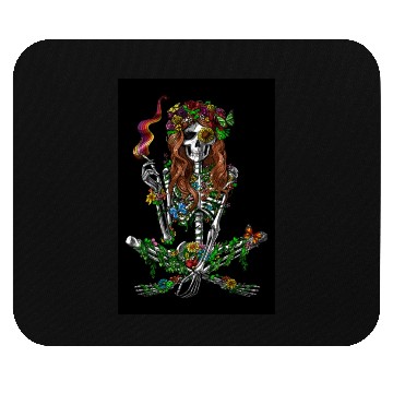 Discover Psychedelic Hippie Skeleton Mouse Pads