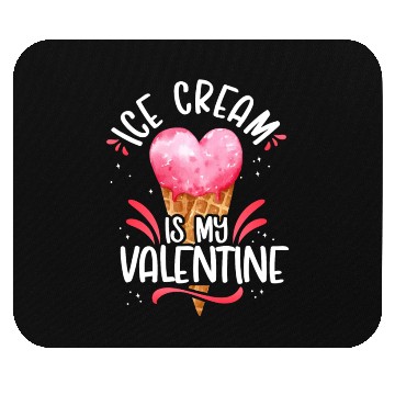 Discover Ice Cream Valentines Day Heart Mouse Pads