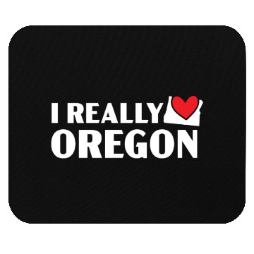Discover I Really Love Oregon USA America Oregonians Mouse Pads