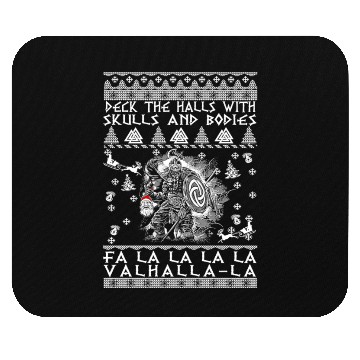Discover Deck The Halls Fa Valhalla La Mouse Pads