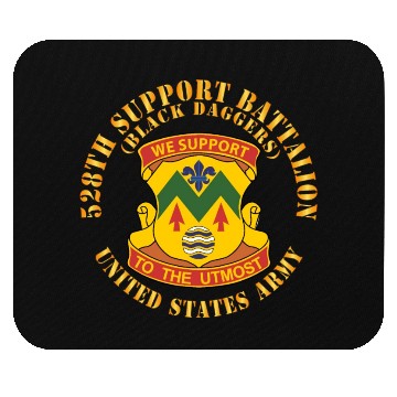 Discover Army 528th Support Battalion DUI Black Daggers X 3 Mouse Pads