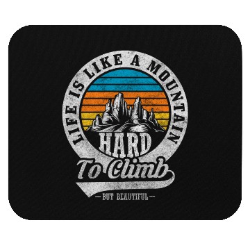 Discover Mountains Nature Rock Climbing Mouse Pads