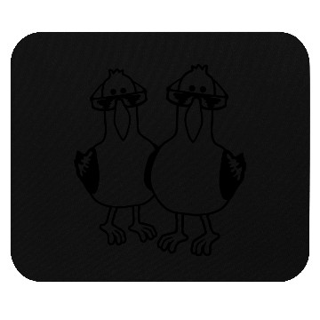 Discover Cartoon 2 seagull friends Mouse Pads