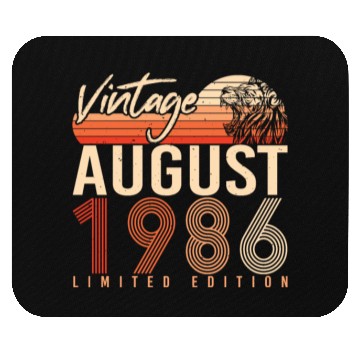 Discover Year Of Construction 1986 In August Mouse Pads