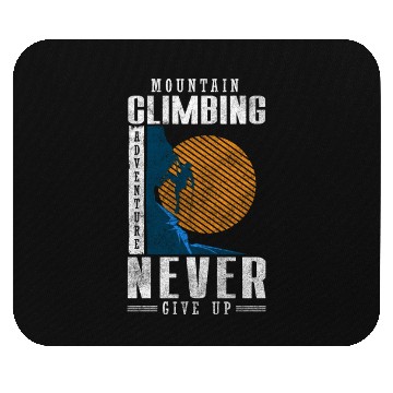 Discover Mountaineering Climbing Sport Hobby Mouse Pads