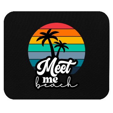 Discover Meet me beach Mouse Pads