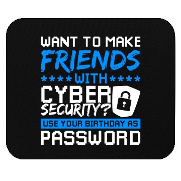Discover Cyber Security Password hacking Mouse Pads