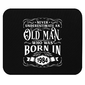 Discover Year 1984 Birthday Party Age Mouse Pads