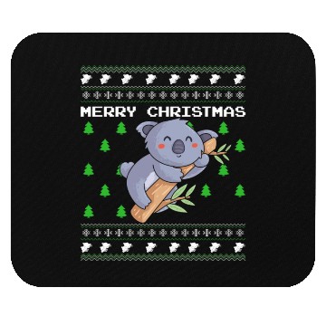Discover Ugly Christmas Sweater Koala Mouse Pads