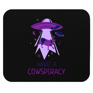 Discover What A Cowspiracy Alien Cow UFO Mouse Pads
