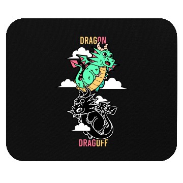 Discover Dragon Dragoff Dragon-Themed Behavioral Switch Mouse Pads