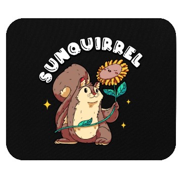 Discover Sunquirrel Squirrel & Sunflower-Themed Leisure Mouse Pads