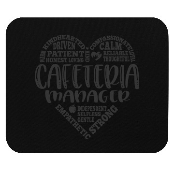 Discover Cafeteria manager, lunch lady, worker Mouse Pads