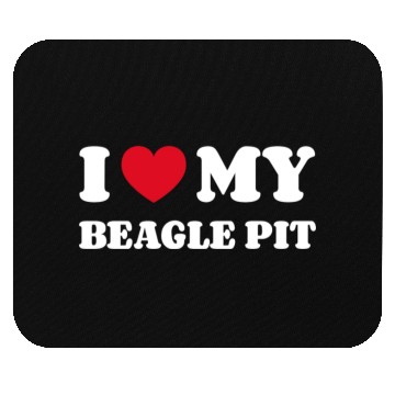 Discover I Love My Beagle Pit Mouse Pads