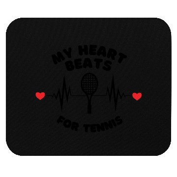 Discover My Heart Beats For Tennis Mouse Pads
