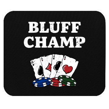Discover Bluff Champ Card Games Poker Card Player Poker Mouse Pads