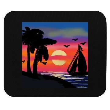 Discover Beach Sunset Mouse Pads