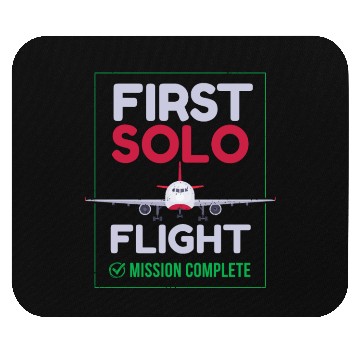 Discover First Solo Flight Airplane First Flight Mouse Pads