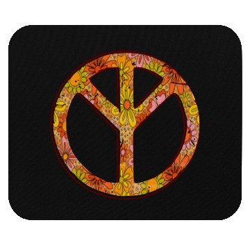 Discover Peace Love, Groovy Mouse Pads