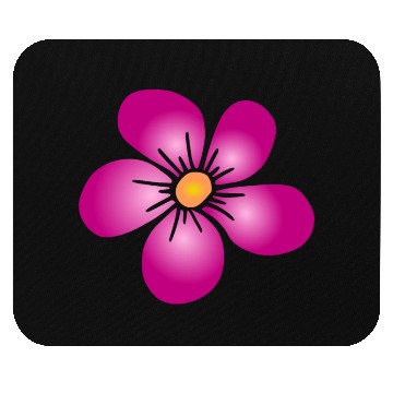 Discover pink blooming daisy flower flowery, floral pattern Mouse Pads